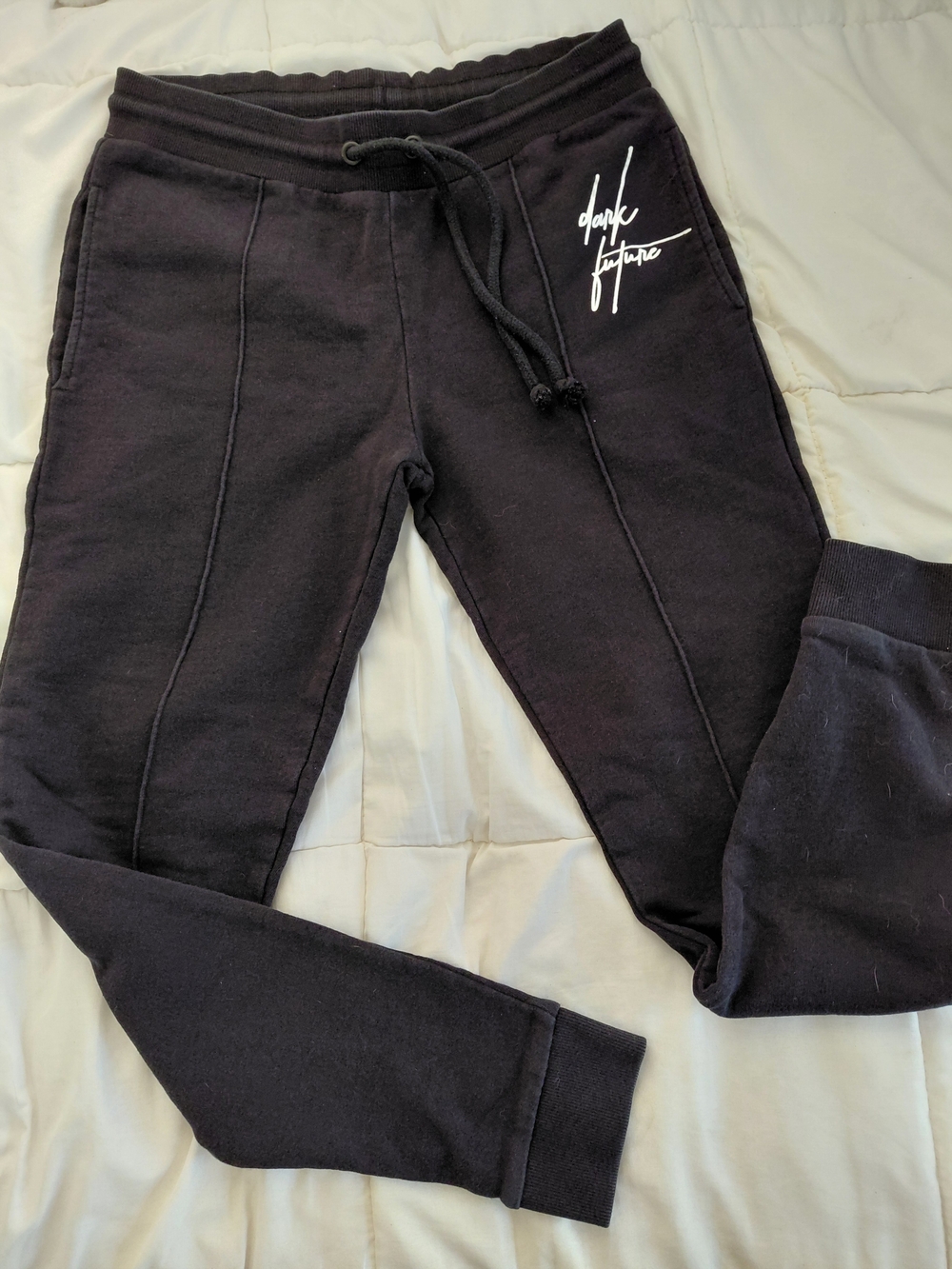 ASOS Dark Future Black Pleated Joggers Sweatpants - Men's / Unisex Medium